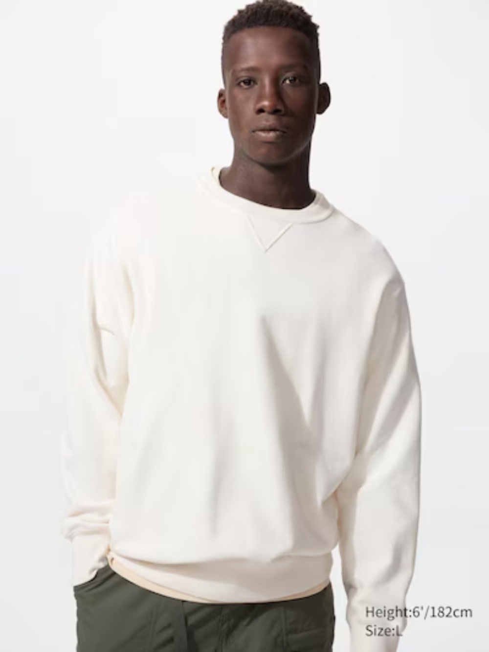 Uniqlo Off-White Unisex Sweatshirt - Size L